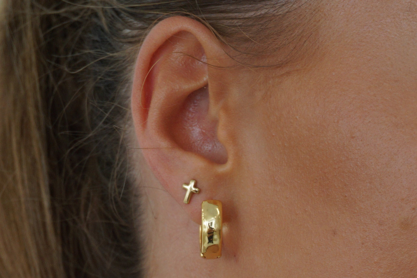 Cross Stud Earrings
